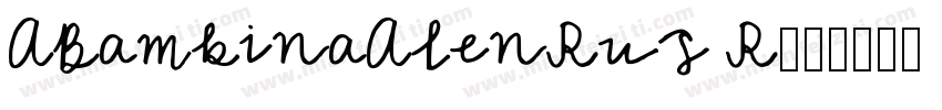 ABambinaAlenRus R字体转换